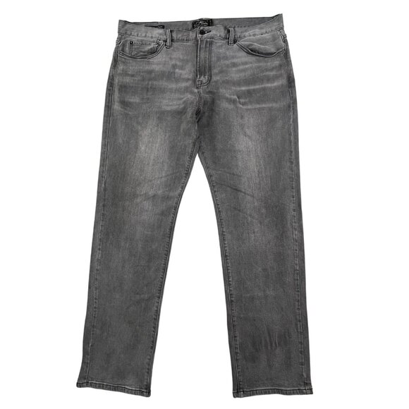 Lucky Brand 221 Original Straight Fit Mens 38x31Gray Stretch Denim Jeans 7MC1025 - Picture 2 of 16